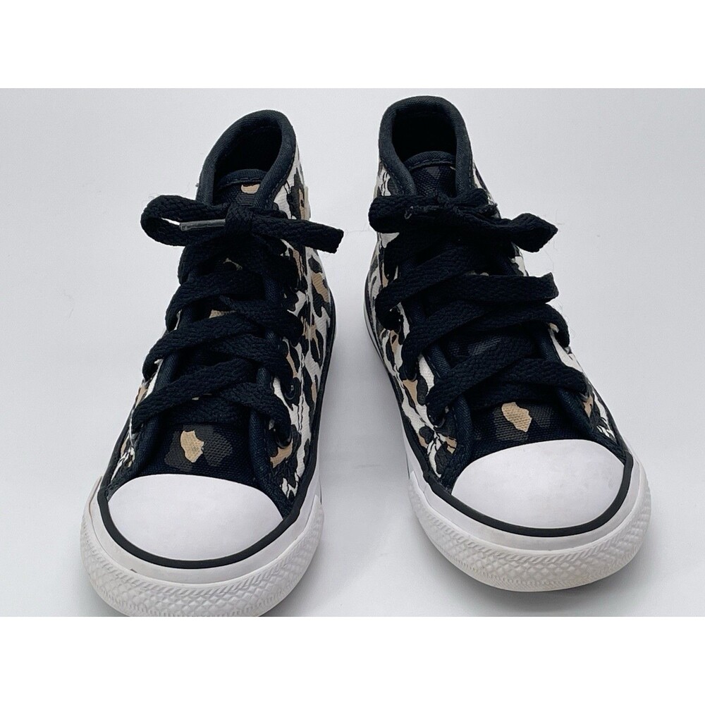 Converse Chuck Taylor Hi Leopard Print Little Kids Size 7 Shoes - Picture 3 of 7